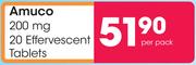 Amuco 200mg 20 Effervescent Tablets-Per Pack