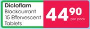 Dicloflam Blackcurrant 15 Effervescent Tablets-Per Pack