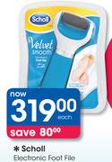 Scholl Electronic Foot File-Each