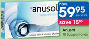 Anusol 10 Suppositories-Per Pack