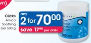 Clicks Arnica Soothing Gel-2x500g