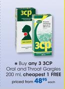 3CP Oral And Throat Gargles-200ml Each