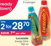 Lucozade Energy Drink-2x500ml