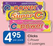 Clicks C-Power 14 Lozenges-Per Pack