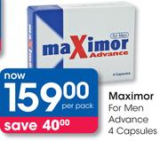 Maximor For Men Advance 4 Capsules-Per Pack