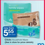 Clicks Household Wipes-Per Pack