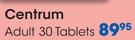 Centrum Adult-30 Tablets