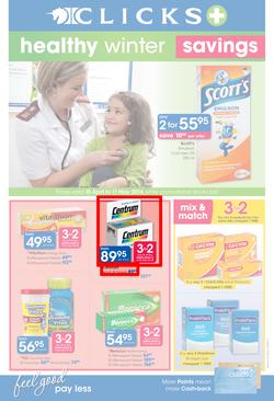 Clicks : Healthy Winter Savings (15 Apr - 11 May 2014), page 1