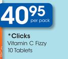 Clicks Vitamin C Fizzy-10 Tablets Per Pack