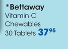 Bettaway Vitamin C Chewables-30 Tablets
