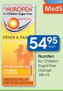 Nurofen For Children Sugar-Free Orange-100ml Each