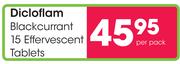 Dicloflam Blackcurrant 15 Effervescent Tablets