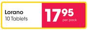 Lorano 10 Tablets-Per Pack