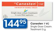 Canesten 1 VC Single Dose Cream Treatment-5g Each