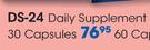 DS-24 Daily Supplement-30 Capsules