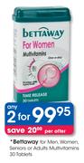 Bettaway For Men, Women, Seniors Or Adults Multivitamins-2x30 Tablets
