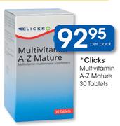 Clicks Multivitamin A-Z Mature-30 Tablets