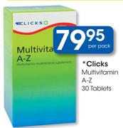 Clicks Multivitamin A-Z-30 Tablets