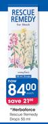 Herbaforce Rescue Remedy Drops-50ml Each