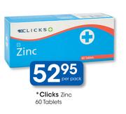Clicks Zinc-60 Tablets
