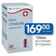 Clicks Iron Chelate-30 Capsules