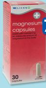 Clicks Magnesium-60 Capsules
