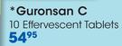 Guronsan C 10 Effervescent Tablets