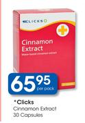 Clicks Cinnamon Extract 30 Capsules-Per Box