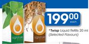 Twisp Liquid Refills 20ml-Each