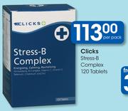 Clicks Stress-B Complex 120 Tablets-Per Pack