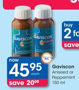 Gaviscon Aniseed Or Peppermint-150ml