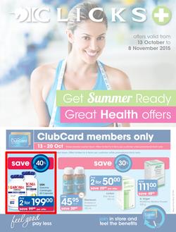 Clicks : Health (13 Oct - 8 Nov 2015), page 1