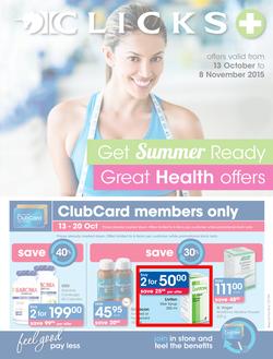 Clicks : Health (13 Oct - 8 Nov 2015), page 1