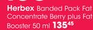 Herbex Banded Pack Fat Burn Concentrate Berry Plus Fat Burn Booster-50ml