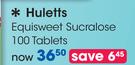 Huletts Equisweet Sucralose 100 Tablets-Per Pack