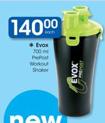 Evox PrePost Workout Shaker-700ml Each