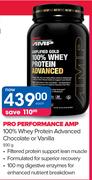 Pro Performance AMP 100% Whey Protein Advanced Chocolate Or Vanilla-930g