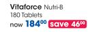 Vitaforce Nutri-B 180 Tablets-Per Pack