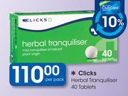 Clicks Herbal Tranquiliser 40 Tablets-Per Pack