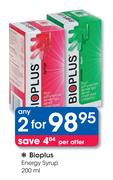 Bioplus Energy Syrup-2 x 200ml