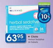 Clicks Herbal Sedative 26 Tablets-Per Pack