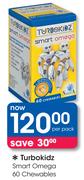 Turbokidz Smart Omega 60 Chewables-Per Pack