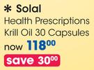 Solal Health Prescriptions Krill Oil 30 Capsules-Per Pack