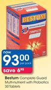 Bestum Complete Guard Multi-Nutrient With Probiotics 30 Tablets-Per Pack