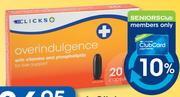 Clicks Overindulgence 20 Capsules-Per Pack