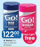 Nativa Go! Man Or Woman-60 Tablets