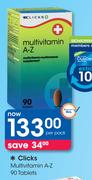 Clicks Multivitamin A-Z-90 Tablets