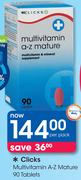 Clicks Multivitamin A-Z Mature-90 Tablets