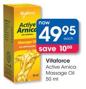 Vitaforce Active Arnica Massage Oil-50ml Each