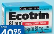 Ecotrin 81mg-50 Tablets